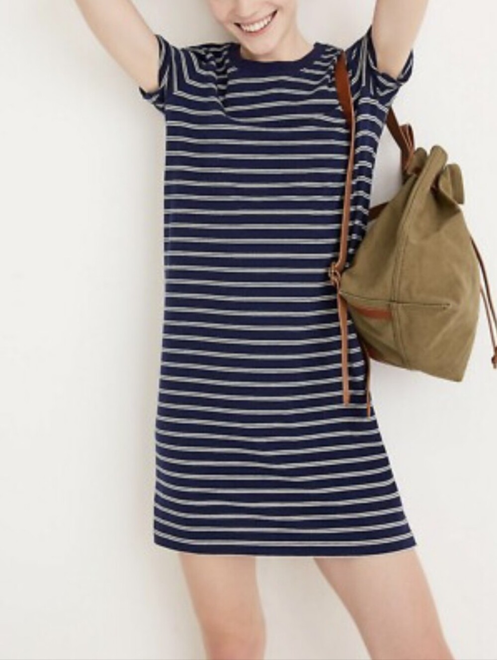 Madewell | Navy & White Stripe T-Shirt Dress